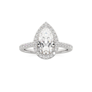 Marisol Round Halo with Diamond Band