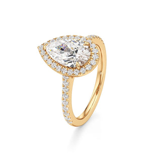 Marisol Round Halo with Diamond Band