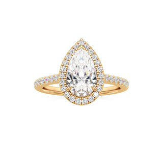 Marisol Round Halo with Diamond Band