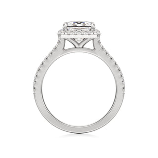 Marisol Round Halo with Diamond Band