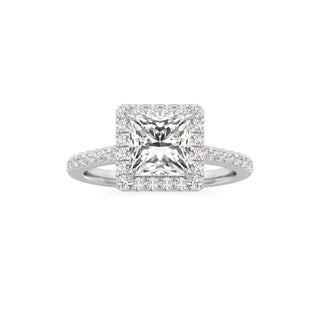 Marisol Round Halo with Diamond Band