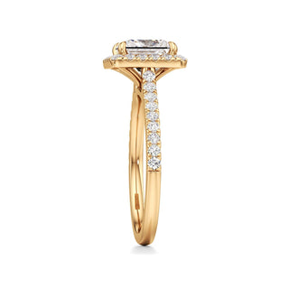 Marisol Round Halo with Diamond Band