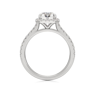 Marisol Round Halo with Diamond Band
