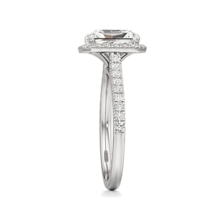Marisol Round Halo with Diamond Band