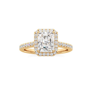 Marisol Round Halo with Diamond Band
