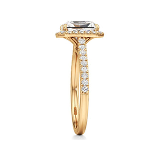 Marisol Round Halo with Diamond Band