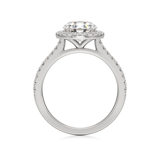 Marisol Round Halo with Diamond Band