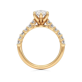 Mavis Round Shared Prong Diamond Band