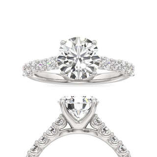 Mavis Round Shared Prong Diamond Band