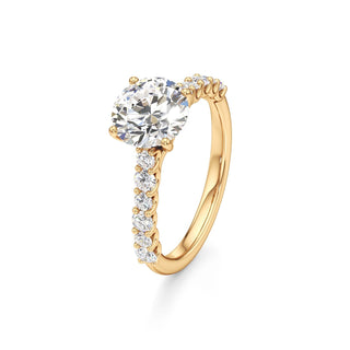 Mavis Round Shared Prong Diamond Band