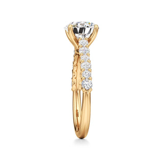 Mavis Round Shared Prong Diamond Band