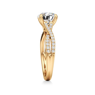 Nia Round Crossover Diamond Band