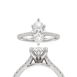Nyla Round Pave Band Cathedral