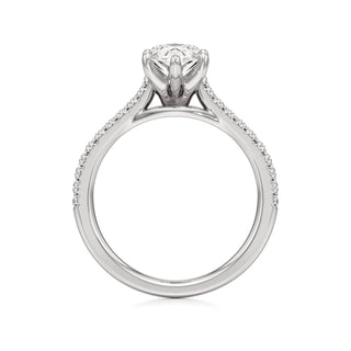 Nyla Round Pave Band Cathedral