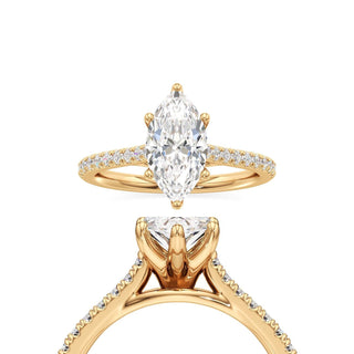 Nyla Round Pave Band Cathedral