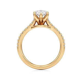 Nyla Round Pave Band Cathedral