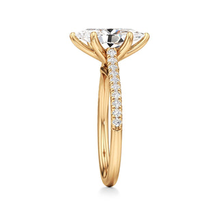 Nyla Round Pave Band Cathedral