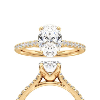 Nyla Round Pave Band Cathedral