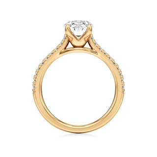 Nyla Round Pave Band Cathedral