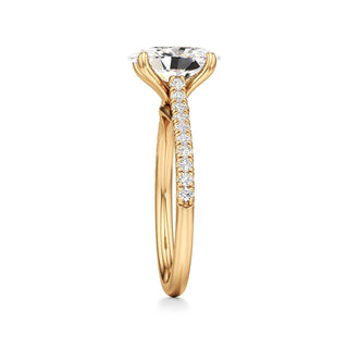 Nyla Round Pave Band Cathedral