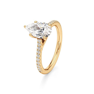 Nyla Round Pave Band Cathedral