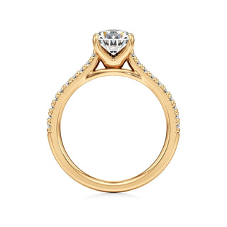 Nyla Round Pave Band Cathedral