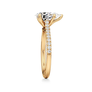 Nyla Round Pave Band Cathedral