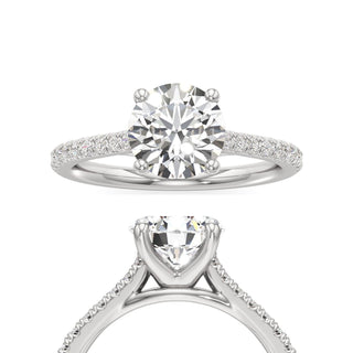 Nyla Round Pave Band Cathedral