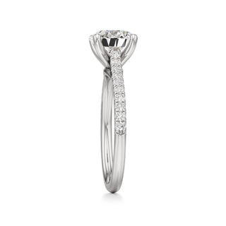 Nyla Round Pave Band Cathedral