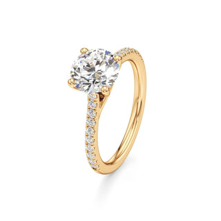 Nyla Round Pave Band Cathedral