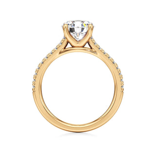 Nyla Round Pave Band Cathedral