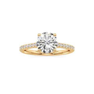 Nyla Round Pave Band Cathedral