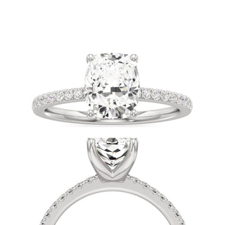 Orla Round Pave Band Solitaire