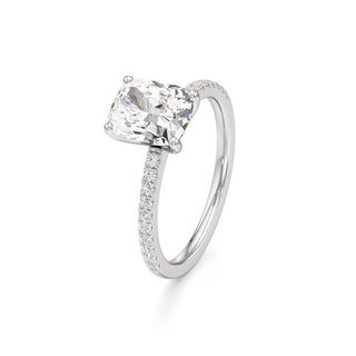Orla Round Pave Band Solitaire