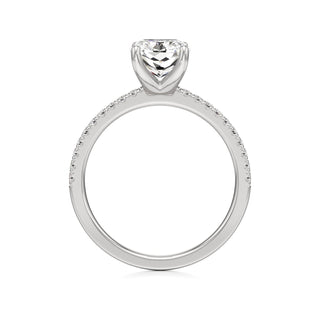 Orla Round Pave Band Solitaire