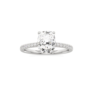 Orla Round Pave Band Solitaire
