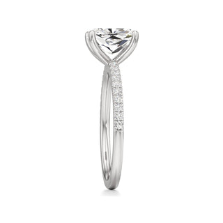 Orla Round Pave Band Solitaire