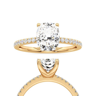 Orla Round Pave Band Solitaire