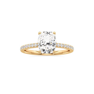 Orla Round Pave Band Solitaire