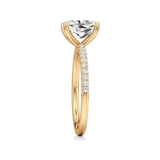 Orla Round Pave Band Solitaire