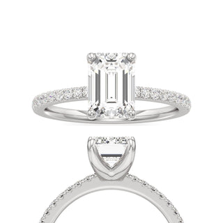 Orla Round Pave Band Solitaire