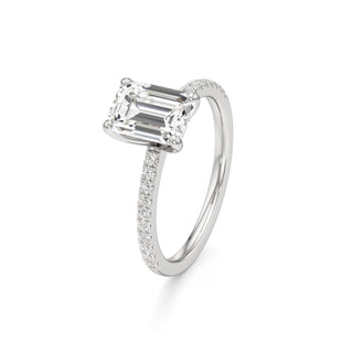 Orla Round Pave Band Solitaire