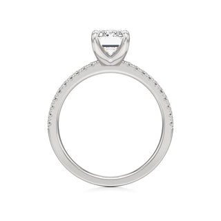 Orla Round Pave Band Solitaire