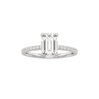 Orla Round Pave Band Solitaire