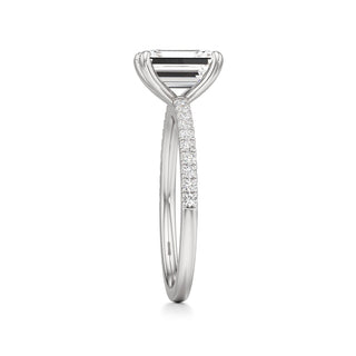Orla Round Pave Band Solitaire