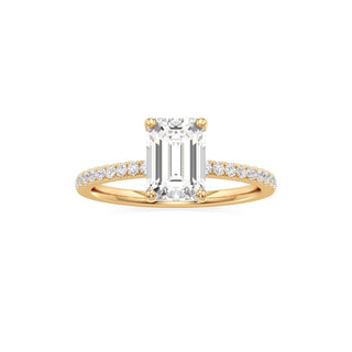 Orla Round Pave Band Solitaire