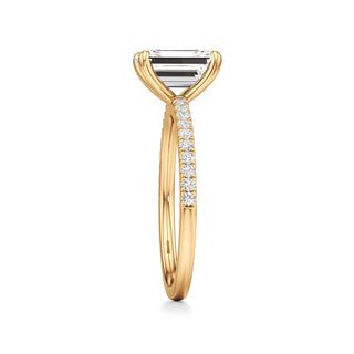 Orla Round Pave Band Solitaire
