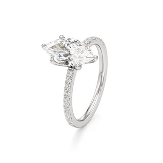 Orla Round Pave Band Solitaire