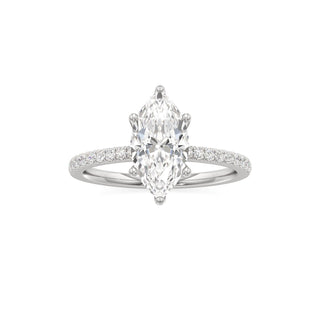 Orla Round Pave Band Solitaire