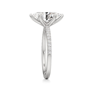 Orla Round Pave Band Solitaire